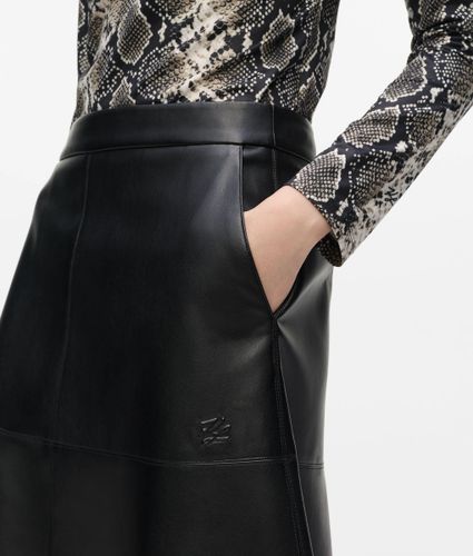 Jupe Midi En Simili-cuir, , , Taille: 38 - Karl Lagerfeld - Modalova