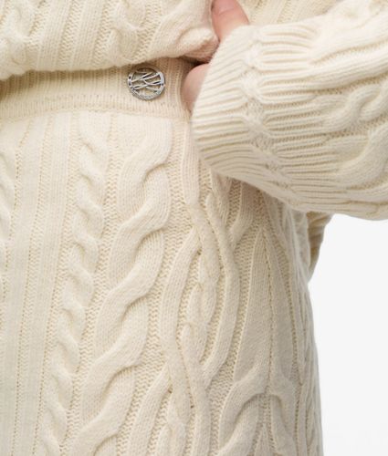 Jupe En Maille Torsadée En Laine Mélangée, , , Taille: Xs - Karl Lagerfeld - Modalova