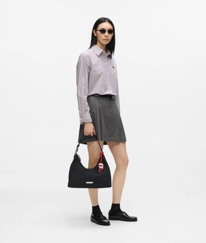 Sac Hobo Ikon En Nylon Avec Breloque, , , Taille: One Size - Karl Lagerfeld - Modalova