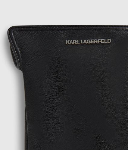 Gants En Cuir Avec Logo, , , Taille: S - Karl Lagerfeld - Modalova