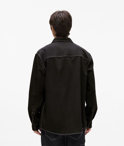 Chemise À Surpiqûres Contrastantes, , , Taille: L - KL Jeans - Modalova