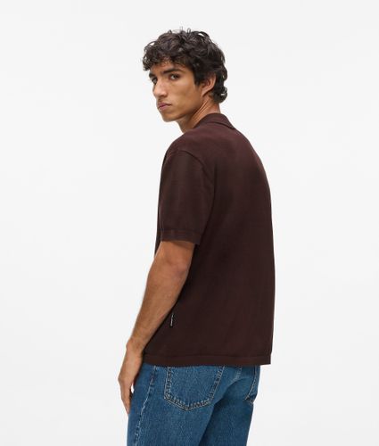Polo En Tricot Monogram, , , Taille: Xs - Karl Lagerfeld - Modalova
