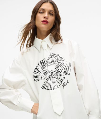 Chemise En Popeline Avec Cravate, , , Taille: 38 - Karl Lagerfeld - Modalova