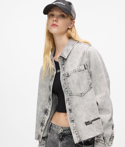 Chemise En Denim Effet Blanchi, , , Taille: L - KL Jeans - Modalova