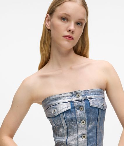 Bustier En Denim Enduit, , , Taille: Xs - KL Jeans - Modalova