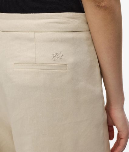 Pantalon Large En Mélange De Lin, , , Taille: 38 - Karl Lagerfeld - Modalova