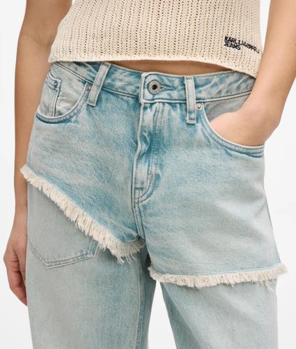 Jean Décontracté Taille Mi-haute, Ourlets Effilochés, , , Taille: 2530 - KL Jeans - Modalova