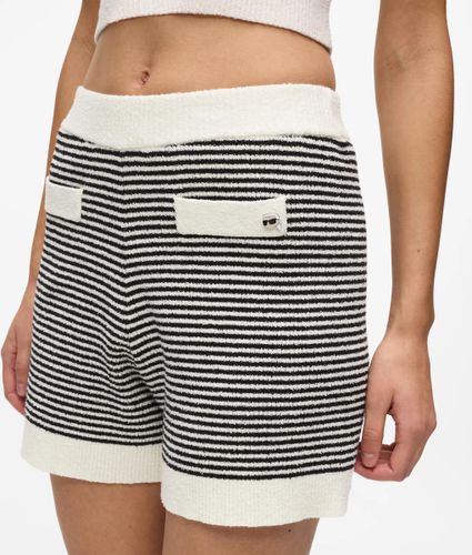 Short En Maille À Rayures Ikon, , -, Taille: M - Karl Lagerfeld - Modalova