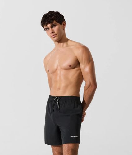 Short De Surf Extensible De Longueur Moyenne Avec Logo, , , Taille: Xs - Karl Lagerfeld - Modalova