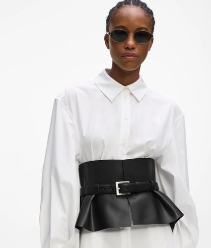 Ceinture Peplum En Cuir Avec Corset, , , Taille: 85 - Karl Lagerfeld - Modalova