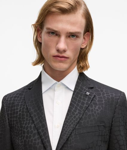 Blazer À Motif Façon All-over, , , Taille: 48 - Karl Lagerfeld - Modalova