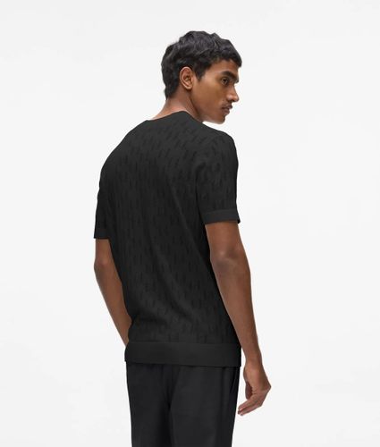 Pull À Manches Courtes Avec Motif Monogram, , , Taille: L - Karl Lagerfeld - Modalova