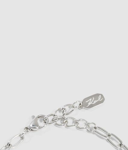 Bracelet À Breloque En Forme De Cœur Pavé, , , Taille: One Size - Karl Lagerfeld - Modalova