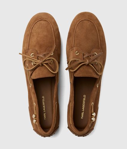 Chaussures Bateau En Daim Ariella, , , Taille: 35 - Karl Lagerfeld - Modalova