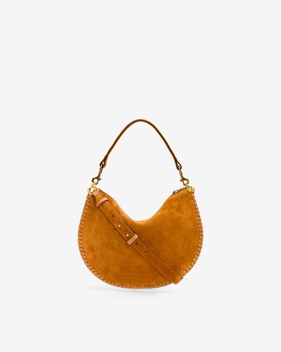 Sac Oskan Soft Zip En Cuir Velours - Isabel Marant - Modalova