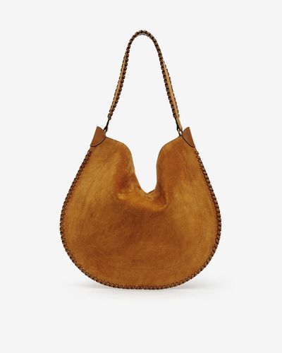 Sac Oskan Hobo Soft En Cuir Velours - Isabel Marant - Modalova