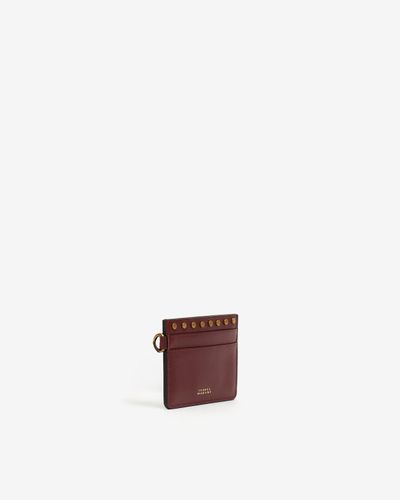 Porte-cartes Petite Maro Card Holder En Cuir - Isabel Marant - Modalova