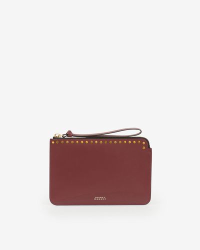 Pochette Plate En Cuir - Isabel Marant - Modalova