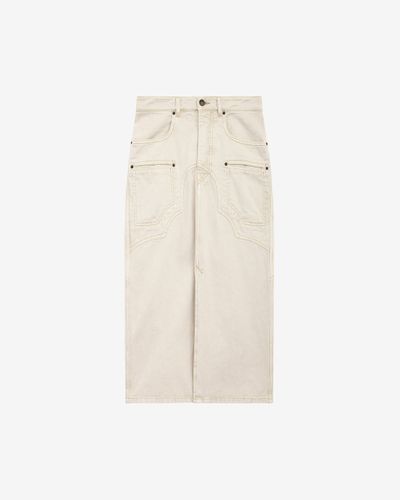Jupe Britt - Écru - Taille 34 - Isabel Marant - Modalova