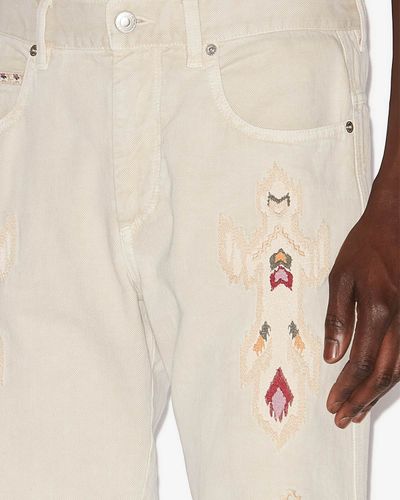 Pantalon Lewys - Écru - Taille 29 - Isabel Marant - Modalova