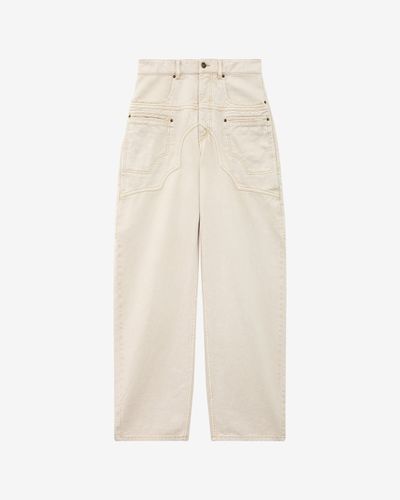 Pantalon Beryl - Écru - Taille 34 - Isabel Marant - Modalova