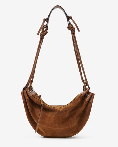 Sac Maia Medium En Cuir Velours - Isabel Marant - Modalova