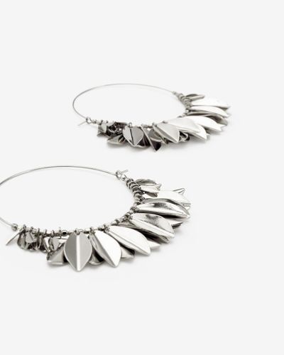 Boucles D'Oreilles Metal Shiny Leaf - Isabel Marant - Modalova
