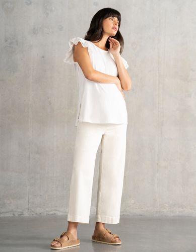 Flutter Sleeve Maternity Top - Seraphine - Modalova