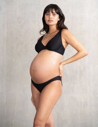 Bas de bikini de maternité texturé, taille basse - Seraphine - Modalova