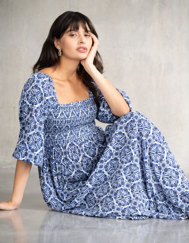 Shirred Body Maxi Maternity Dress - Seraphine - Modalova
