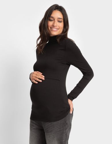 Lift-Up Long Sleeve Jersey Maternity + Nursing Layering Top - Seraphine - Modalova