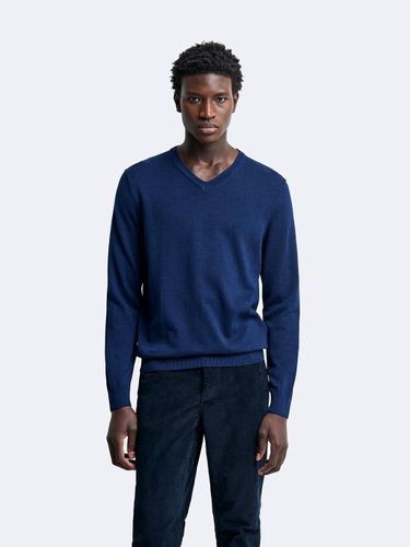 Pull col V en coton bio - Devred - Modalova