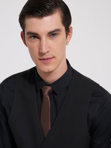 Cravate en soie mélangée unie - Devred - Modalova