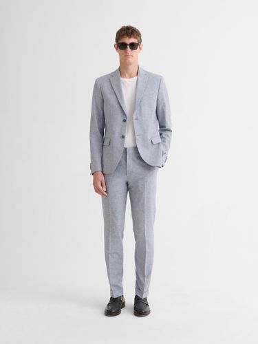 Pantalon de costume slim en coton lin - Devred - Modalova