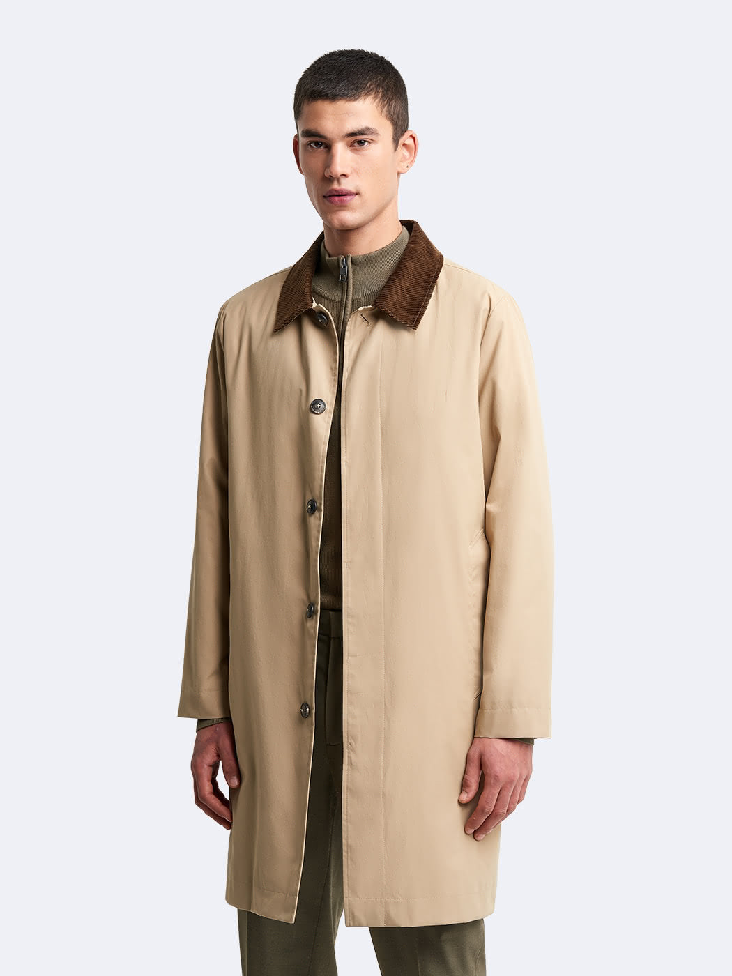 Imperméable col en velours côtelé - Devred - Modalova