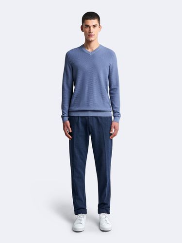 Chino en coton mélangé faux uni - Devred - Modalova