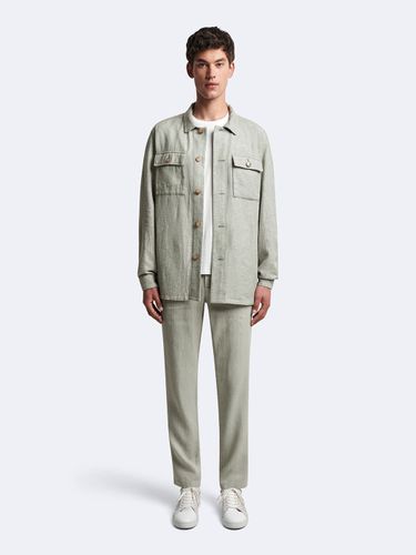 Chino en coton - lin faux uni - Devred - Modalova