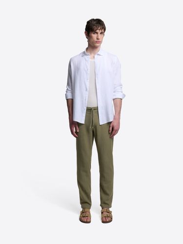Chino en coton lin taille élastique - Devred - Modalova