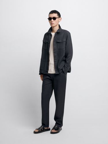 Chino en coton lin - Devred - Modalova