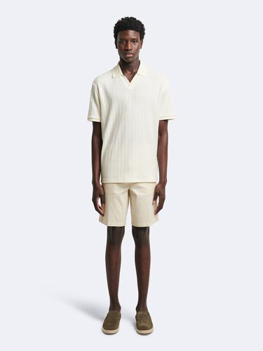 Bermuda en coton mélangé rayé - Devred - Modalova