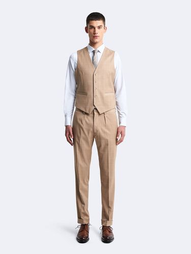 Gilet de costume stretch à carreaux - Devred - Modalova