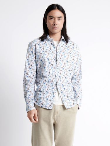 Chemise stretch fleurie en coton mélangé - Devred - Modalova