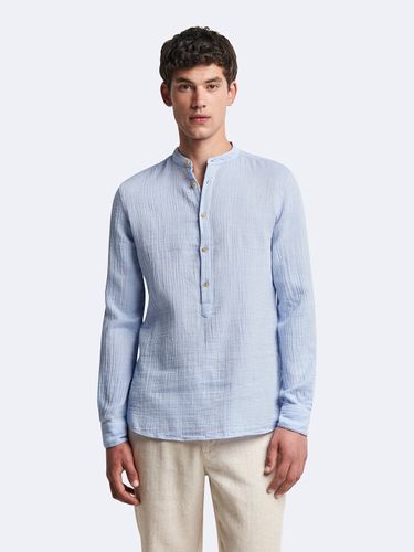 Chemise 100% coton rayée col officier - Devred - Modalova