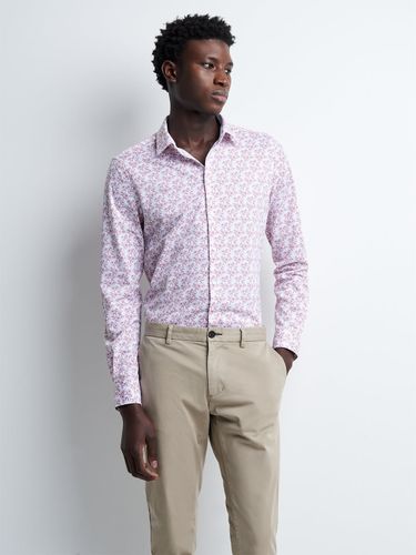 Chemise extra-slim stretch fleurie - Devred - Modalova