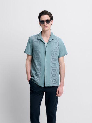 Chemise manches courtes regular brodée - Devred - Modalova