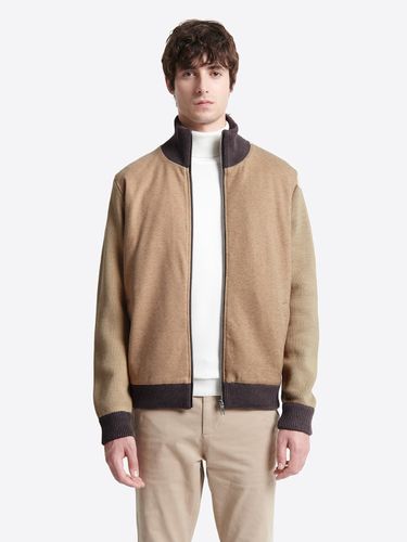 Cardigan à col zippé en coton mélangée - Devred - Modalova