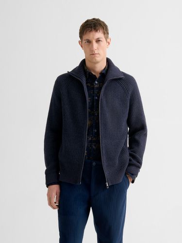 Cardigan zippé col montant maille perlée - Devred - Modalova