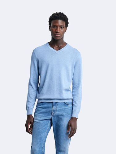 Pull col V en coton bio - Devred - Modalova