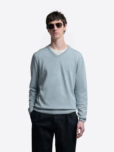 Pull col V en coton bio - Devred - Modalova