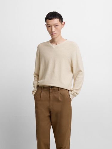 Pull col V en coton bio - Devred - Modalova